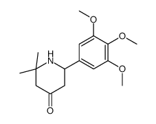 2,2-dimethyl-6-(3,4,5-trimethoxyphenyl)piperidin-4-one结构式