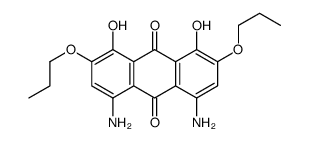 4,5-diamino-1,8-dihydroxy-2,7-dipropoxyanthracene-9,10-dione结构式