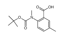 5-METHYL-N-BOC-N-METHYL ANTHRANILIC ACID structure