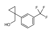 [1-[3-(trifluoromethyl)phenyl]cyclopropyl]methanol structure