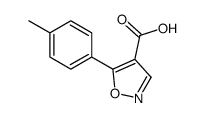 5-(4-methylphenyl)-1,2-oxazole-4-carboxylic acid Structure