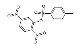 Toluene-4-sulfonic acid 2,5-dinitro-phenyl ester结构式