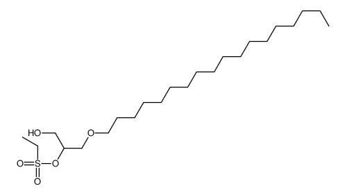 (1-hydroxy-3-octadecoxypropan-2-yl) ethanesulfonate Structure