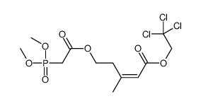 2,2,2-trichloroethyl (E)-5-(2-dimethoxyphosphorylacetyl)oxy-3-methylpent-2-enoate结构式