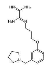 2-N'-[3-[3-(pyrrolidin-1-ylmethyl)phenoxy]propyl]ethanediimidamide结构式