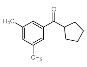 CYCLOPENTYL 3,5-DIMETHYLPHENYL KETONE结构式