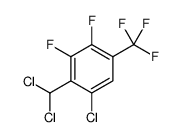 Benzene, 1-chloro-2-(dichloromethyl)-3,4-difluoro-5-(trifluoromethyl)结构式