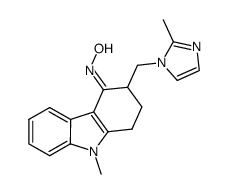 (4E)-9-methyl-3-[(2-methyl-1H-imidazol-1-yl)methyl]-1,2,3,9-tetrahydro-4H-carbazol-4-one oxime Structure