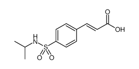 2-Propenoic acid, 3-[4-[[(1-methylethyl)amino]sulfonyl]phenyl]结构式