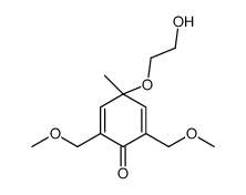 4-(2-hydroxyethoxy)-2,6-bis(methoxymethyl)-4-methylcyclohexa-2,5-dien-1-one Structure