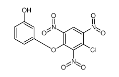 3-(3-chloro-2,4,6-trinitrophenoxy)phenol结构式