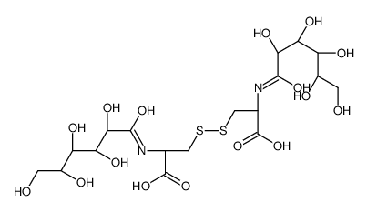 (2R)-3-[[(2R)-2-carboxy-2-[[(2R,3S,4R,5R)-2,3,4,5,6-pentahydroxyhexanoyl]amino]ethyl]disulfanyl]-2-[[(2R,3S,4R,5R)-2,3,4,5,6-pentahydroxyhexanoyl]amino]propanoic acid Structure