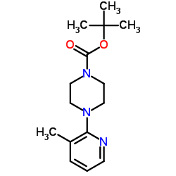 2-Methyl-2-propanyl-4-(3-methyl-2-pyridinyl)-1-piperazincarboxylat structure