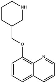 8-(3-piperidinylmethoxy)quinoline Structure