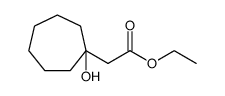 Cycloheptaneacetic acid, 1-hydroxy-, ethyl ester structure