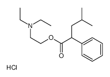 2-(diethylamino)ethyl 4-methyl-2-phenylpentanoate,hydrochloride结构式