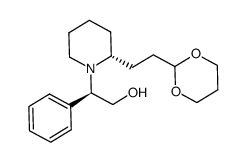 (2R,2'S)-(-)-2-[2'-(2-[1,3]dioxan-2-yl-ethyl)piperidin-1-yl]-2-phenylethanol Structure