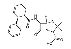 6β-((1RS)-cis-2-phenyl-cyclohex-3-enecarbonylamino)-penicillanic acid Structure