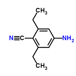 4-Amino-2,6-diethylbenzonitrile Structure