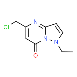 5-(Chloromethyl)-1-ethylpyrazolo-[1,5-a]pyrimidin-7(1H)-one结构式