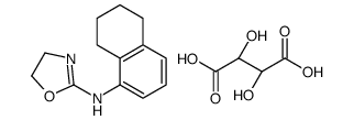 (2R,3R)-2,3-dihydroxybutanedioic acid,N-(5,6,7,8-tetrahydronaphthalen-1-yl)-4,5-dihydro-1,3-oxazol-2-amine Structure