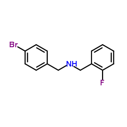 N-(4-Bromobenzyl)-2-fluorobenzylamine结构式