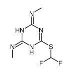 6-(difluoromethylsulfanyl)-2-N,4-N-dimethyl-1,3,5-triazine-2,4-diamine Structure