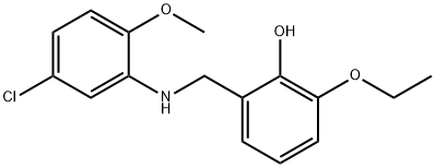 2-{[(5-chloro-2-methoxyphenyl)amino]methyl}-6-ethoxyphenol Structure