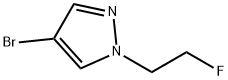 4-溴-1-(2-氟乙基)-1H-吡唑结构式