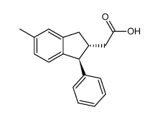 5-methyl-1-phenyl-trans-2-indanylacetic acid Structure