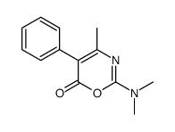 2-(dimethylamino)-4-methyl-5-phenyl-1,3-oxazin-6-one结构式