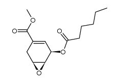 (1S,5R,6S)-methyl 5-(hexanoyloxy)-7-oxabicyclo[4.1.0]hept-3-ene-3-carboxylate Structure