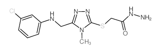 2-[(5-{[(3-Chlorophenyl)amino]methyl}-4-methyl-4H-1,2,4-triazol-3-yl)thio]acetohydrazide图片