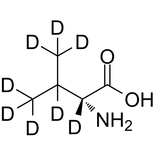 D-缬氨酸-D8结构式