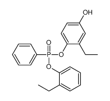 3-ethyl-4-[(2-ethylphenoxy)-phenylphosphoryl]oxyphenol Structure