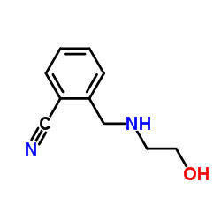 2-{[(2-Hydroxyethyl)amino]methyl}benzonitrile结构式