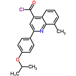 2-(4-Isopropoxyphenyl)-8-methyl-4-quinolinecarbonyl chloride Structure