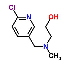 2-{[(6-Chloro-3-pyridinyl)methyl](methyl)amino}ethanol结构式