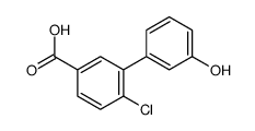 4-chloro-3-(3-hydroxyphenyl)benzoic acid Structure