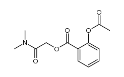 2-(dimethylamino)-2-oxoethyl 2-acetoxybenzoate Structure