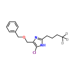 4-[(Benzyloxy)methyl]-2-[(4,4,4-2H3)butyl]-5-chloro-1H-imidazole Structure