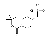 tert-butyl 4-(chlorosulfonylmethyl)piperidine-1-carboxylate Structure