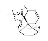 (1α,6α,7β)-Trimethyldispiro[bicyclo[4.1.0]heptan-cyclohexen-[1,3]dioxan]-dion Structure