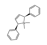 cis-1,1-dimethyl-2,5-diphenyl-1-silacyclopent-3-ene Structure