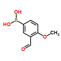 3-Formyl-4-methoxyphenylboronic acid structure