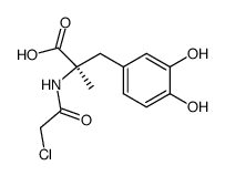 N-Chloroacetyl-D-α-methyl-DOPA结构式