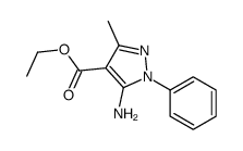 ethyl 5-amino-3-methyl-1-phenylpyrazole-4-carboxylate Structure