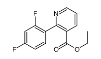 Ethyl 2-(2,4-difluorophenyl)nicotinate structure