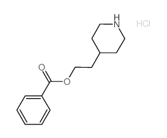 2-(4-Piperidinyl)ethyl benzoate hydrochloride Structure