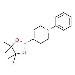 1-Phenyl-4-(4,4,5,5-tetramethyl-1,3,2-dioxaborolan-2-yl)-1,2,3,6-tetrahydropyridine Structure